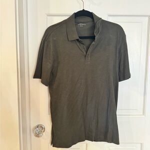 Vince Men's Olive Polo Shirt